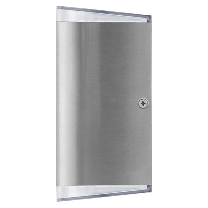 Modern 6W LED Double Outdoor Wall Light Stainless Steel Cool White