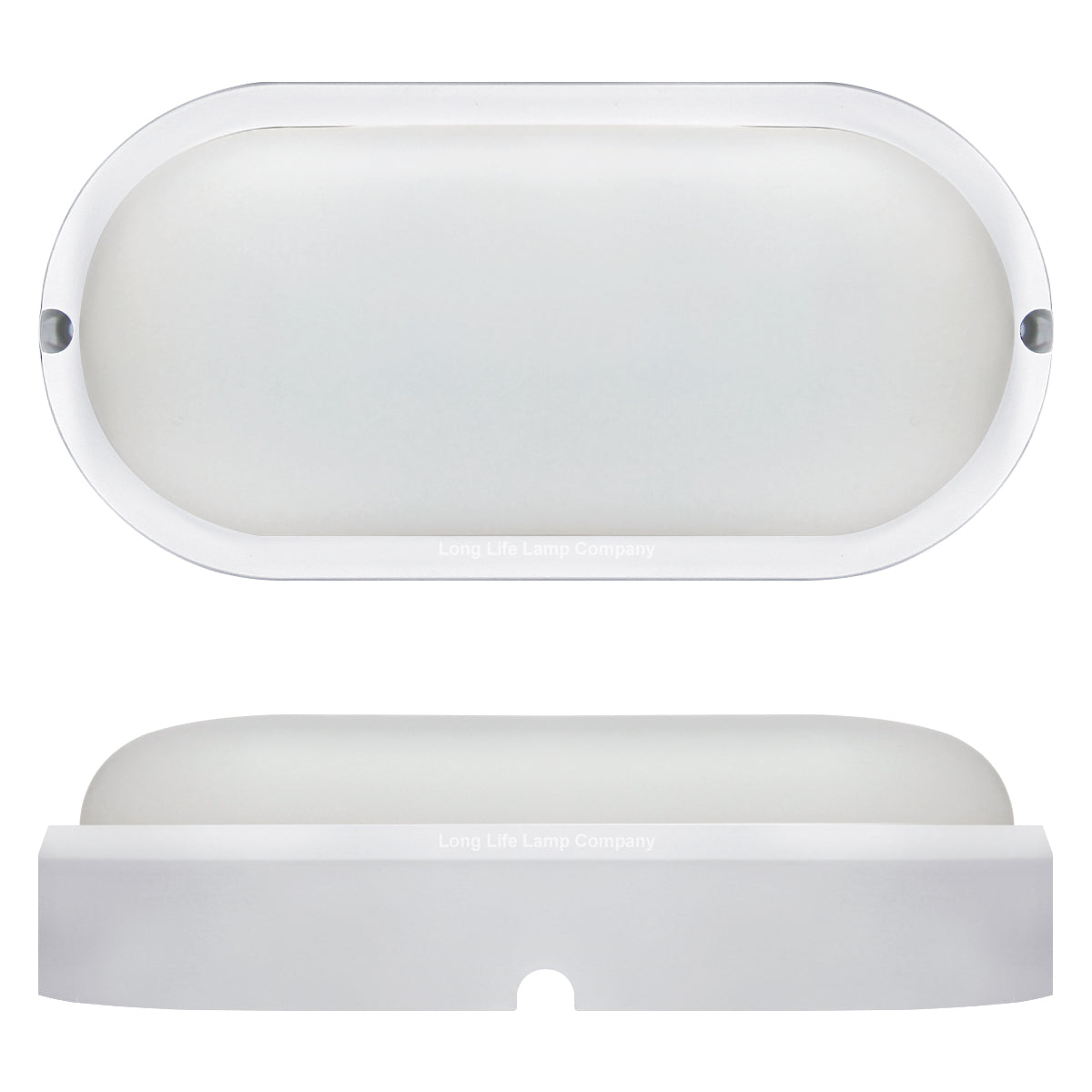 15w Oval LED Bulkhead Light 6500K Cool White - Free delivery on all orders