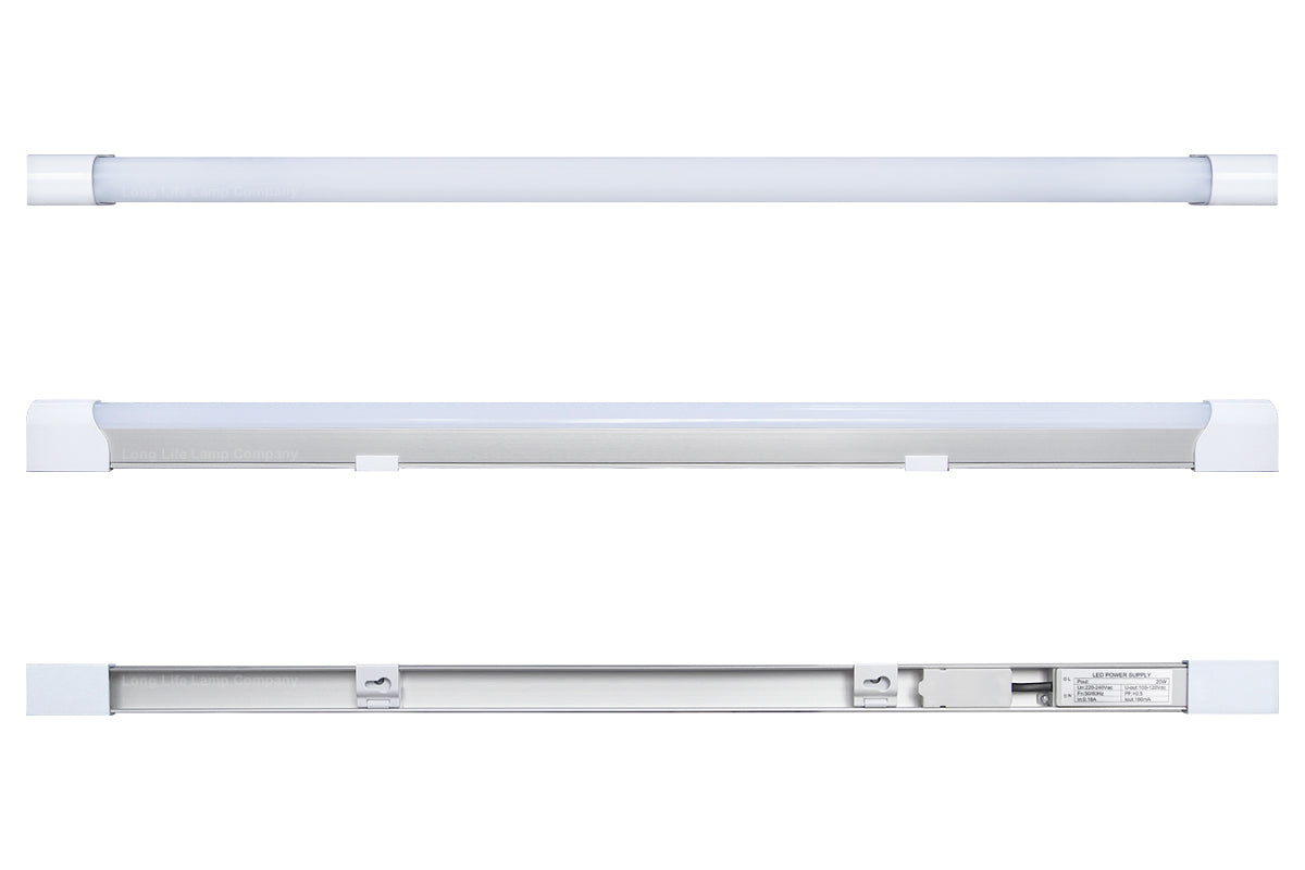 20W LED Slim Batten Under Cabinet Tube Light Cool White 4 Feet