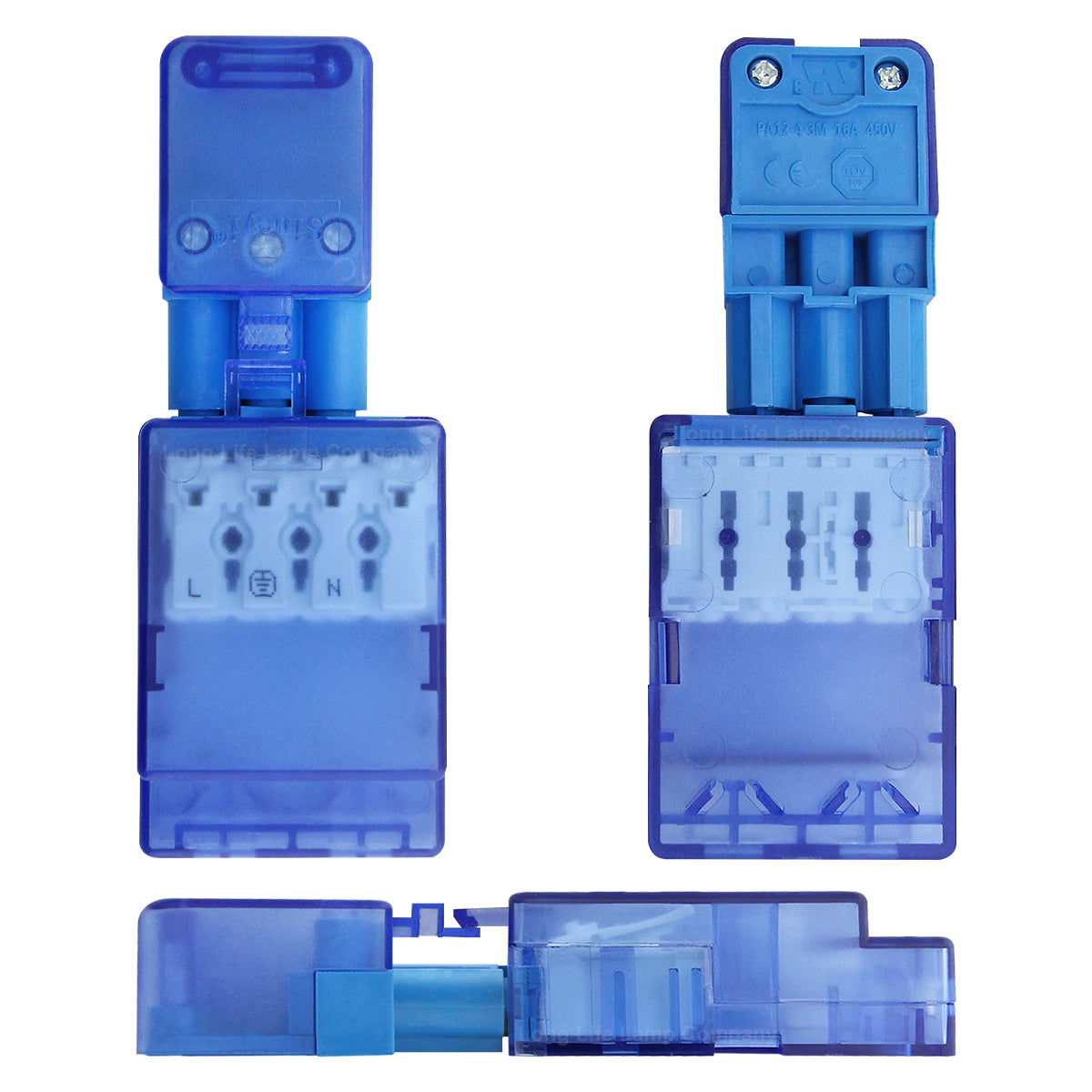 Push in Electrical Cable Wire Connector PA12-4-3