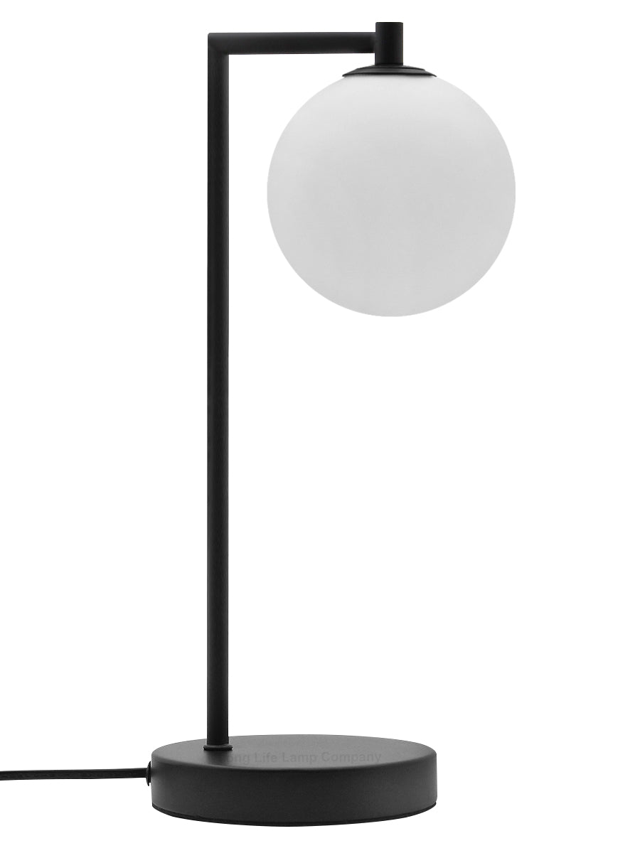 Modern Retro Opaque Globe Table Lamp - Free delivery on all orders