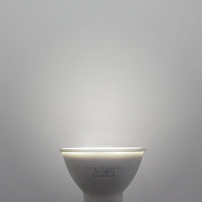 10 Pack 6w SMD LED Light Bulb GU10 50w Brightness Cool White