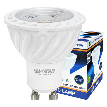 7w COB LED GU10 Replacement 65w Halogen Warm White - Free delivery on all orders