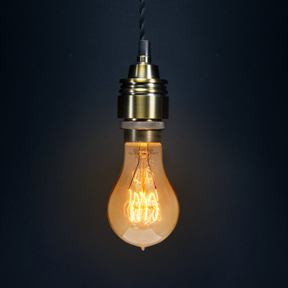 40w Vintage Light Bulb Edison E27 Edison Screw A65 GLS Warm White - Free delivery on all orders