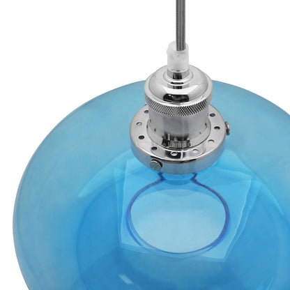 Modern Vintage Blue Glass Dome Ceiling Pendant Lamp M0237
