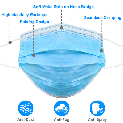 10 Pack Disposable Anti Dust Face Masks Safety PPE