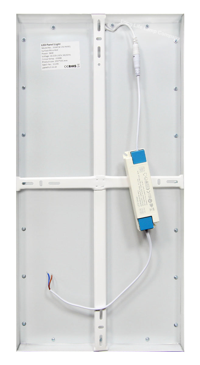 36W LED Panel 300x600 Surface Mount Ceiling Light Cool White - Free delivery on all orders