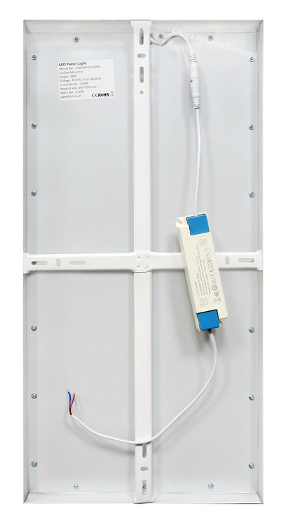 36W LED Panel 300x600 Surface Mount Ceiling Light Cool White - Free delivery on all orders