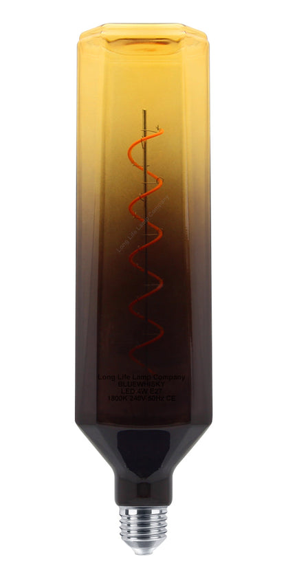 4W LED Decorative Light Bulb Whisky Bottle Yellow Gradient Glass E27 Spiral Filament  YELWHISKY