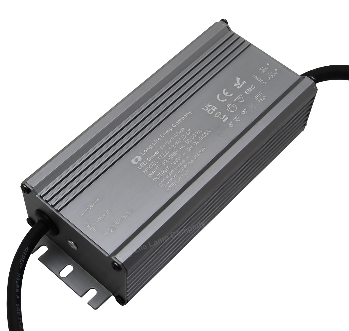 LED Driver 12v Output Low Voltage IP67 Waterproof Transformer 100W