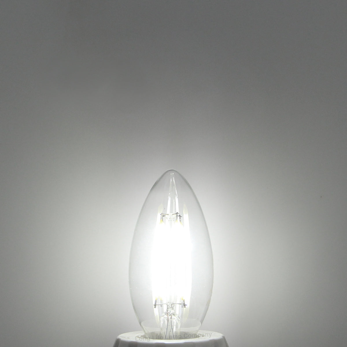 4W LED Candle Light Bulb Cool White 5000K Clear Glass E14 10 Pack