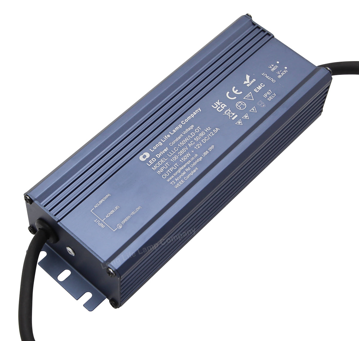 LED Driver 12v Output Low Voltage IP67 Waterproof Transformer 150W