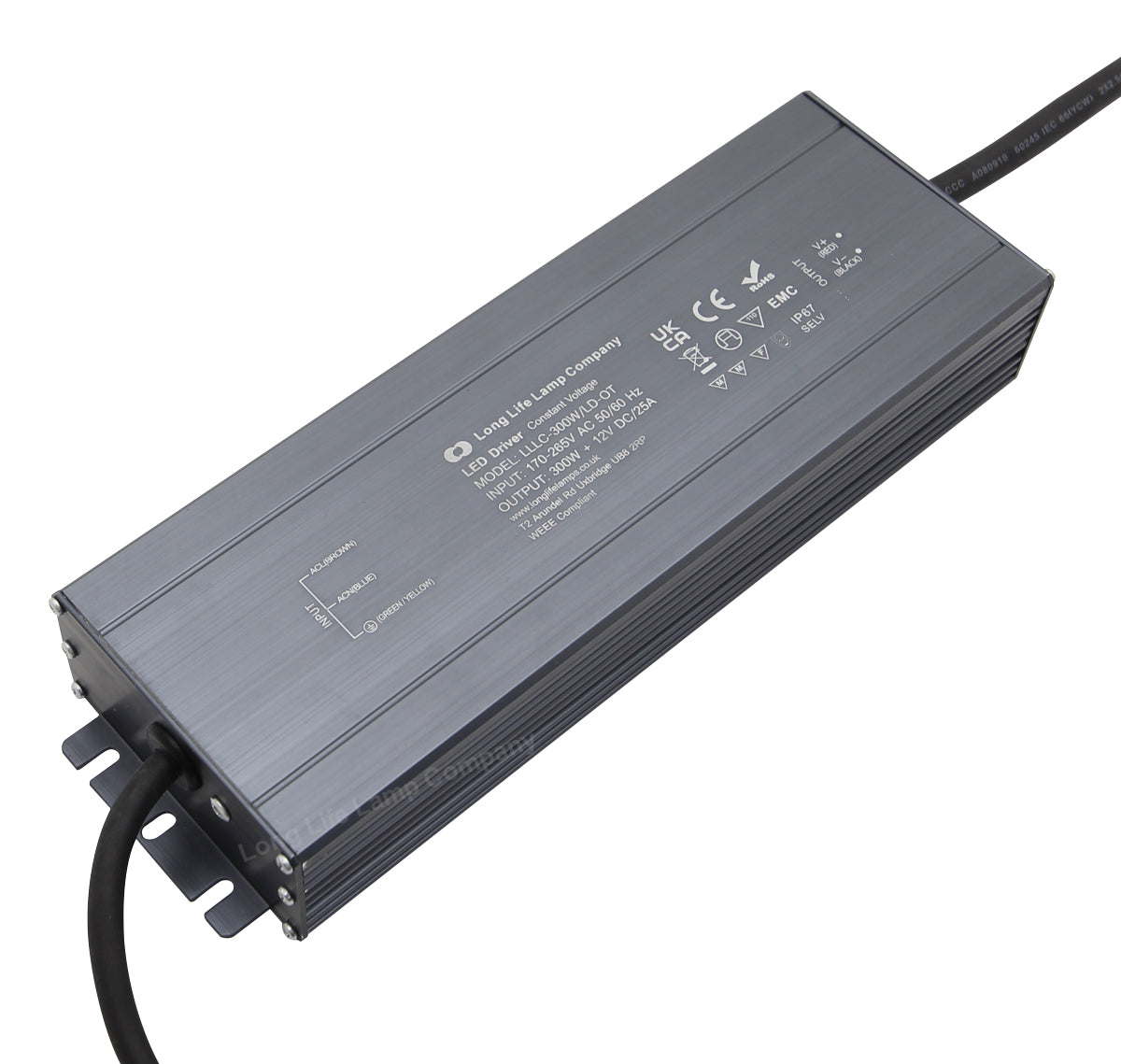 LED Driver 12v Output Low Voltage IP67 Waterproof Transformer 300W