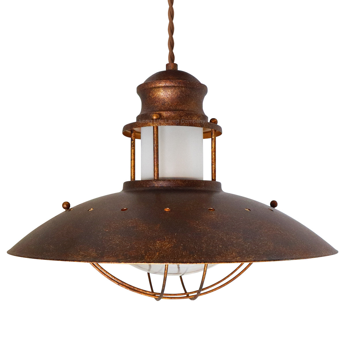 Industrial Ceiling Rustic Pendant Light Caged Lamp Shade Nautical Lantern
