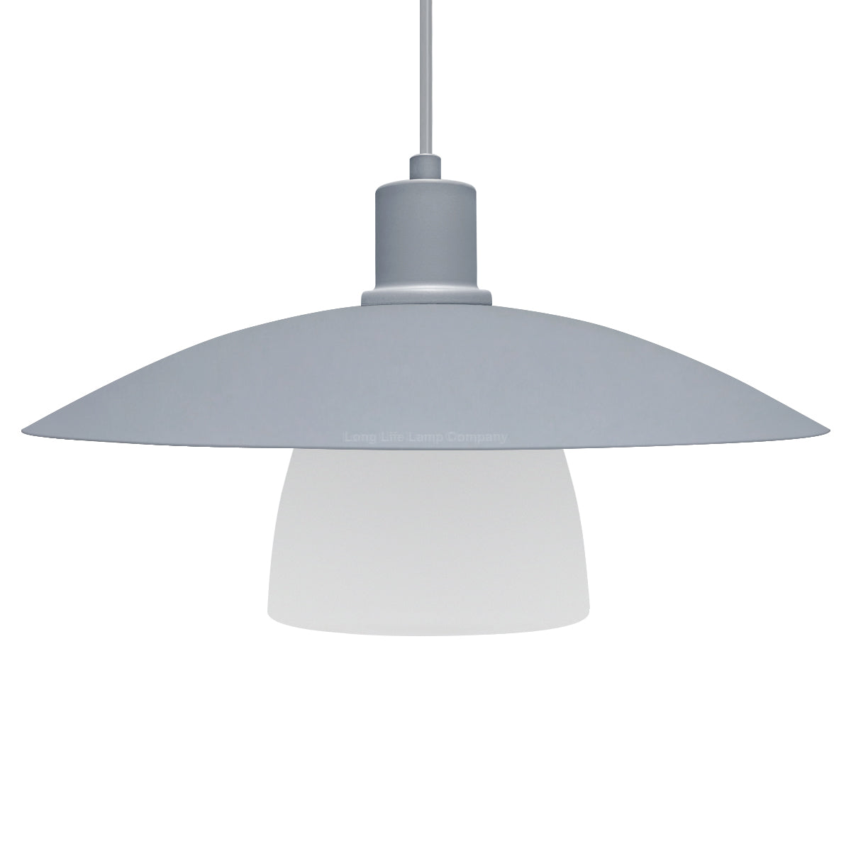 Modern Ceiling Pendant Light Grey Frosted Glass