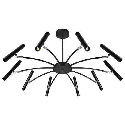 10 Lamp Ceiling Black Cluster Sputnik Pendant Light Adjustable Beam Angle With G9