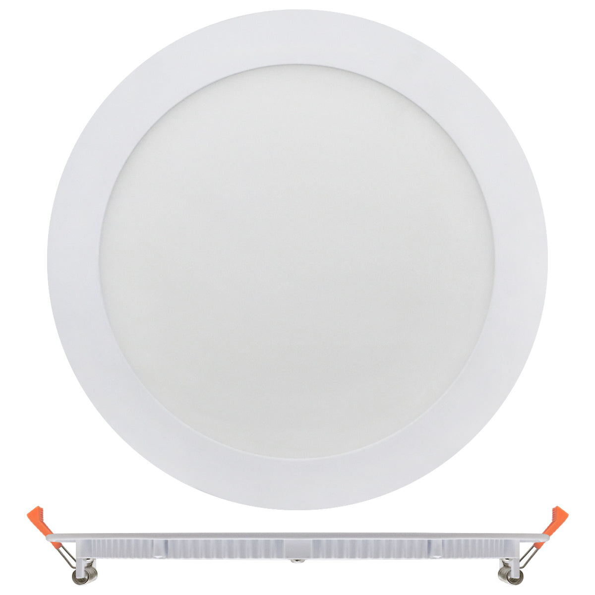 18w Recessed LED Round Panel Light 6500K Continuous Running Hours Philips Driver