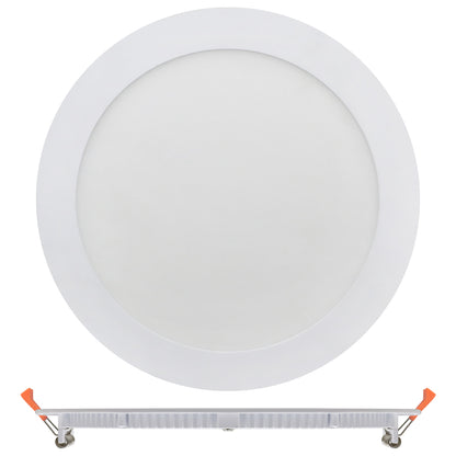 18w Recessed LED Round Panel Light 6500K Continuous Running Hours Philips Driver