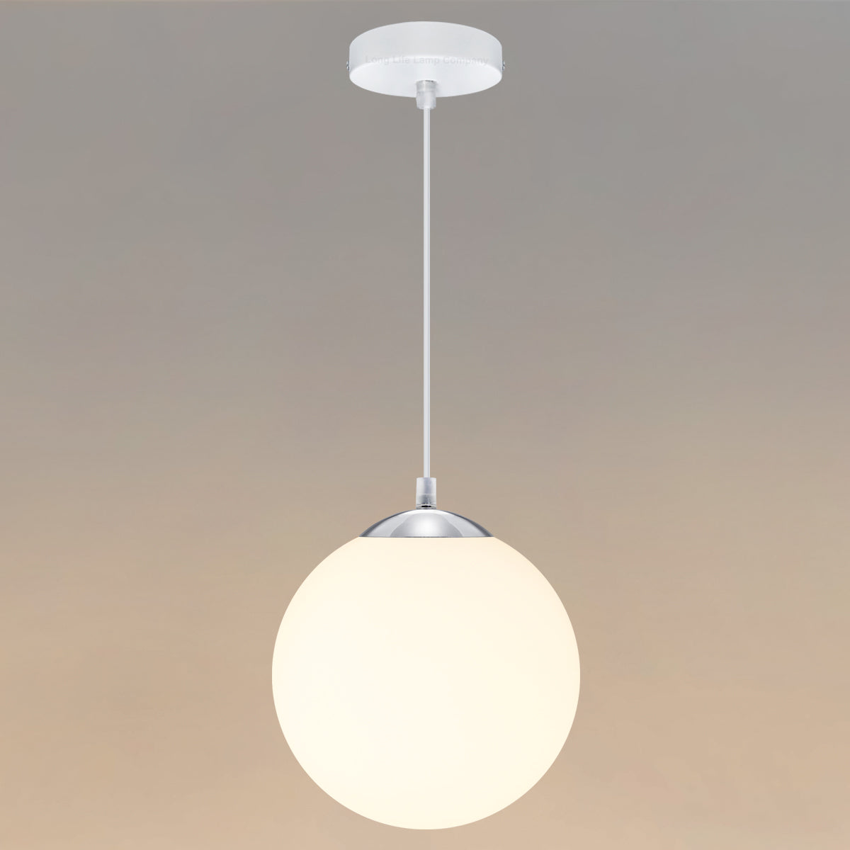 Frosted Glass Globe Ceiling Pendant Light M0199 - Free delivery on all orders