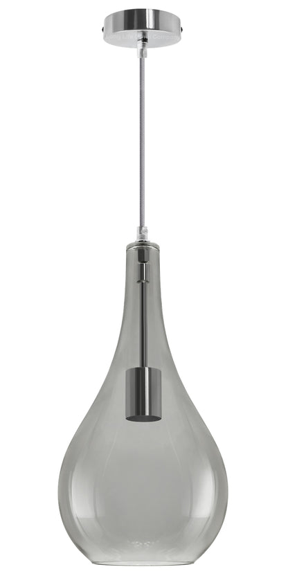 Modern Smoky Grey Glass Ceiling Pendant Light M0213