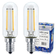 2 Pack LED Cooker Hood Bulb 3w Warm White Brightness Energy Saving E14 Small Screw
