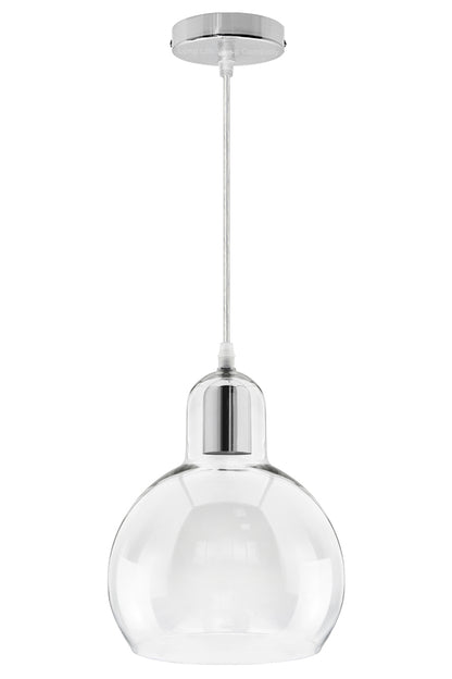 Modern Mini Globe Clear Glass Pendant Light M0185 - Free delivery on all orders