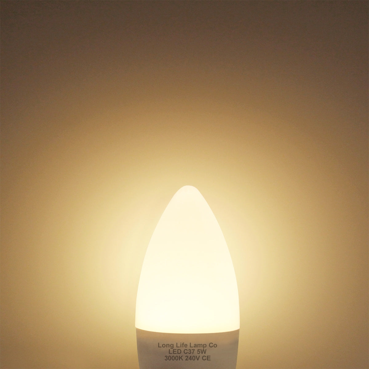 5w Frosted Cover LED Candle Warm White 3000K