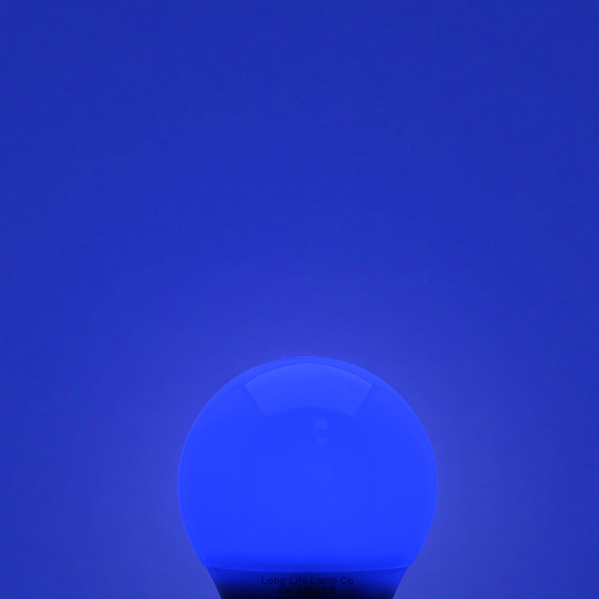 5w LED Blue GLS Light Bulb E27 Edison Screw