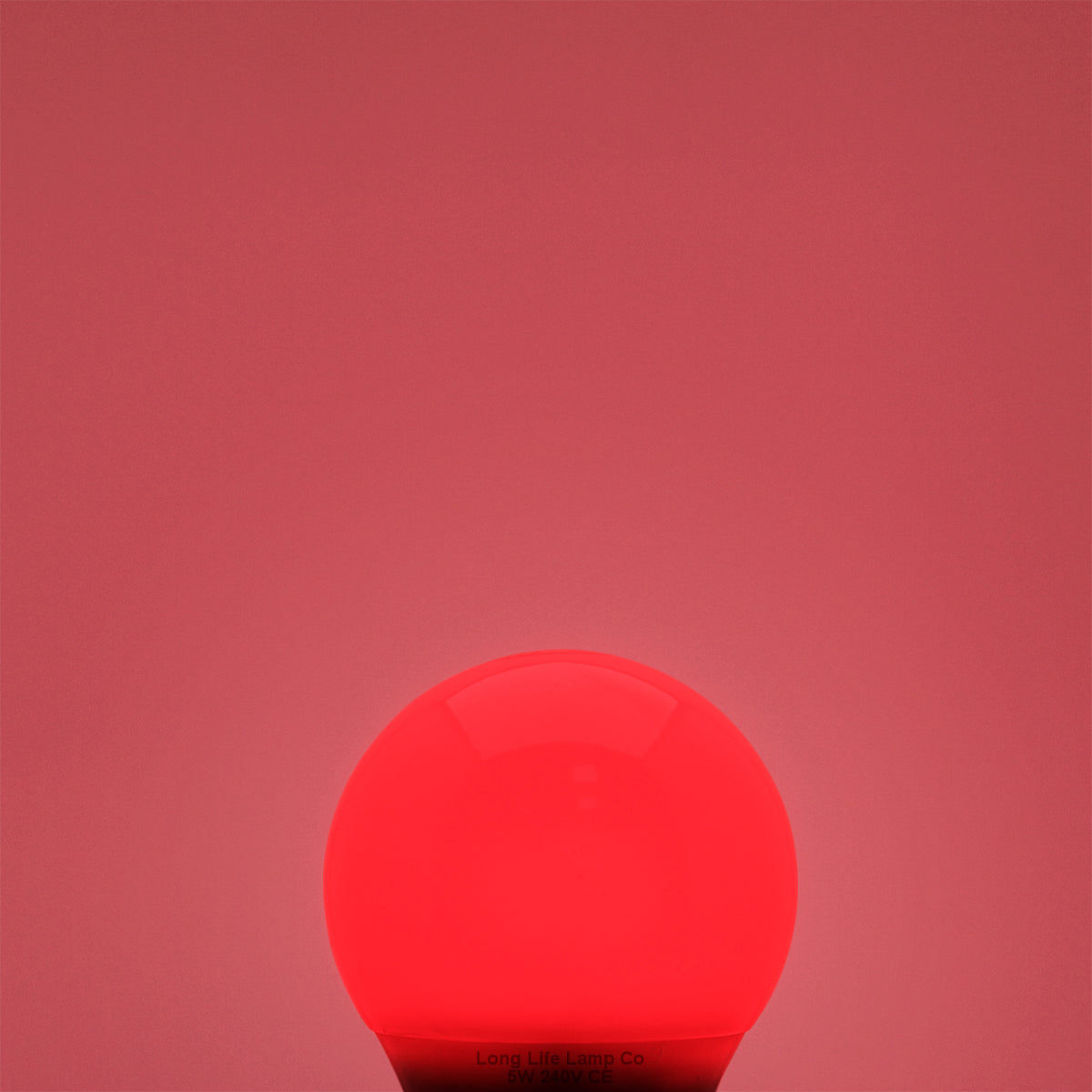 5w LED Red GLS Light Bulb E27 Edison Screw