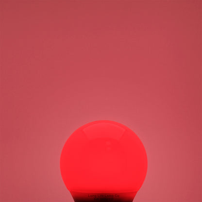 5w LED Red GLS Light Bulb E27 Edison Screw