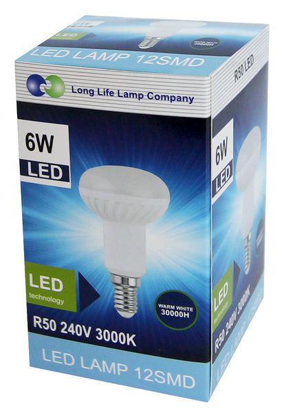 6w R50 LED Reflector Light Bulb Energy Saving Replacement For Halogen
