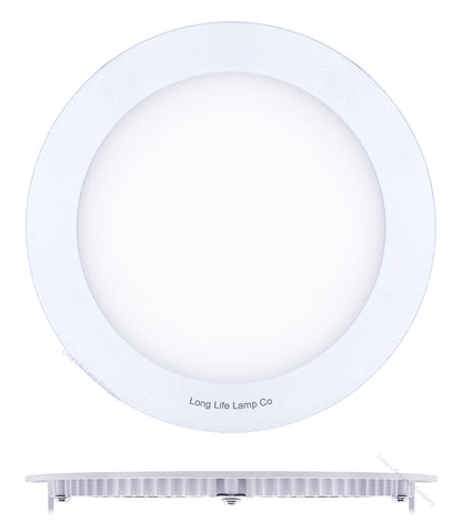 12w LED Round Recessed Ceiling Panel Light Ultra Slim Warm White