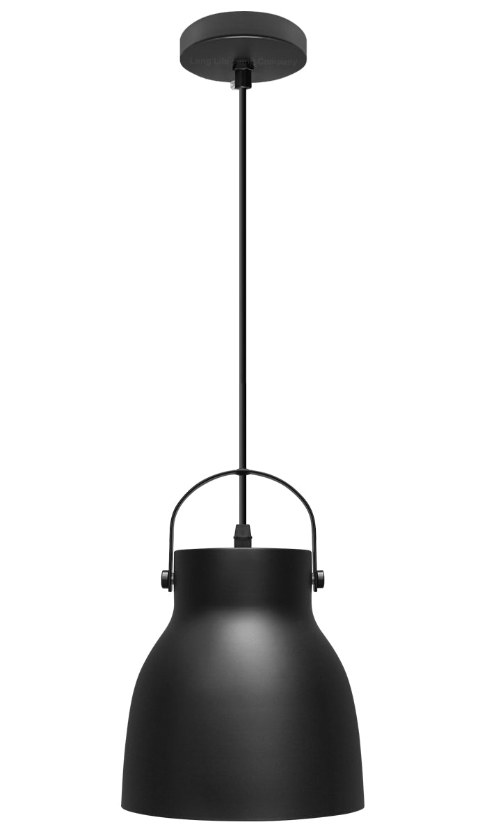 Modern Retro Pendant Light Black Metal Lamp Shade Scone - Free delivery on all orders