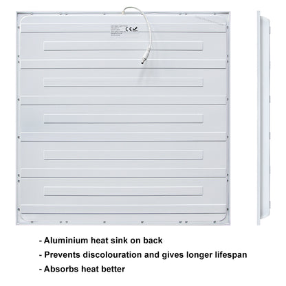 48W Ceiling Suspended Recessed LED Panel Light 600 x 600 Back Light Office Tiles - Free delivery on all orders
