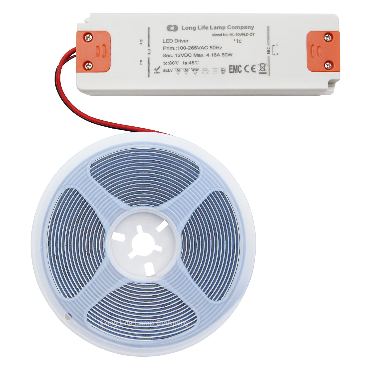 Blue LED Tape Strip Light Continuous COB Illumination 5 Metres 12V - Free delivery on all orders