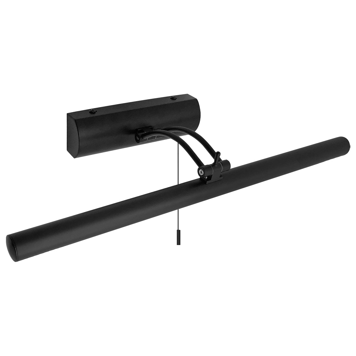 8W Black Adjustable LED Bathroom Mirror Wall Light with Pull Cord Cool White 6500K IP44 ML26
