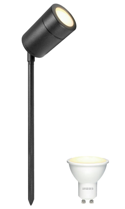 4w, 5w, 6w Adjustable Black GU10 Garden Spike - Energy Light Bulbs - Free delivery on all orders