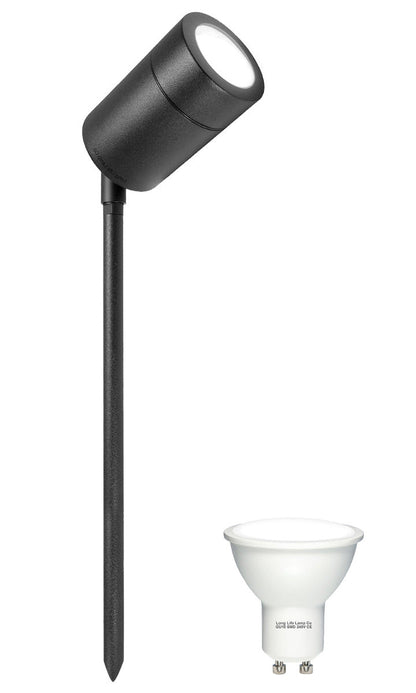 4w, 5w, 6w Adjustable Black GU10 Garden Spike - Energy Light Bulbs - Free delivery on all orders