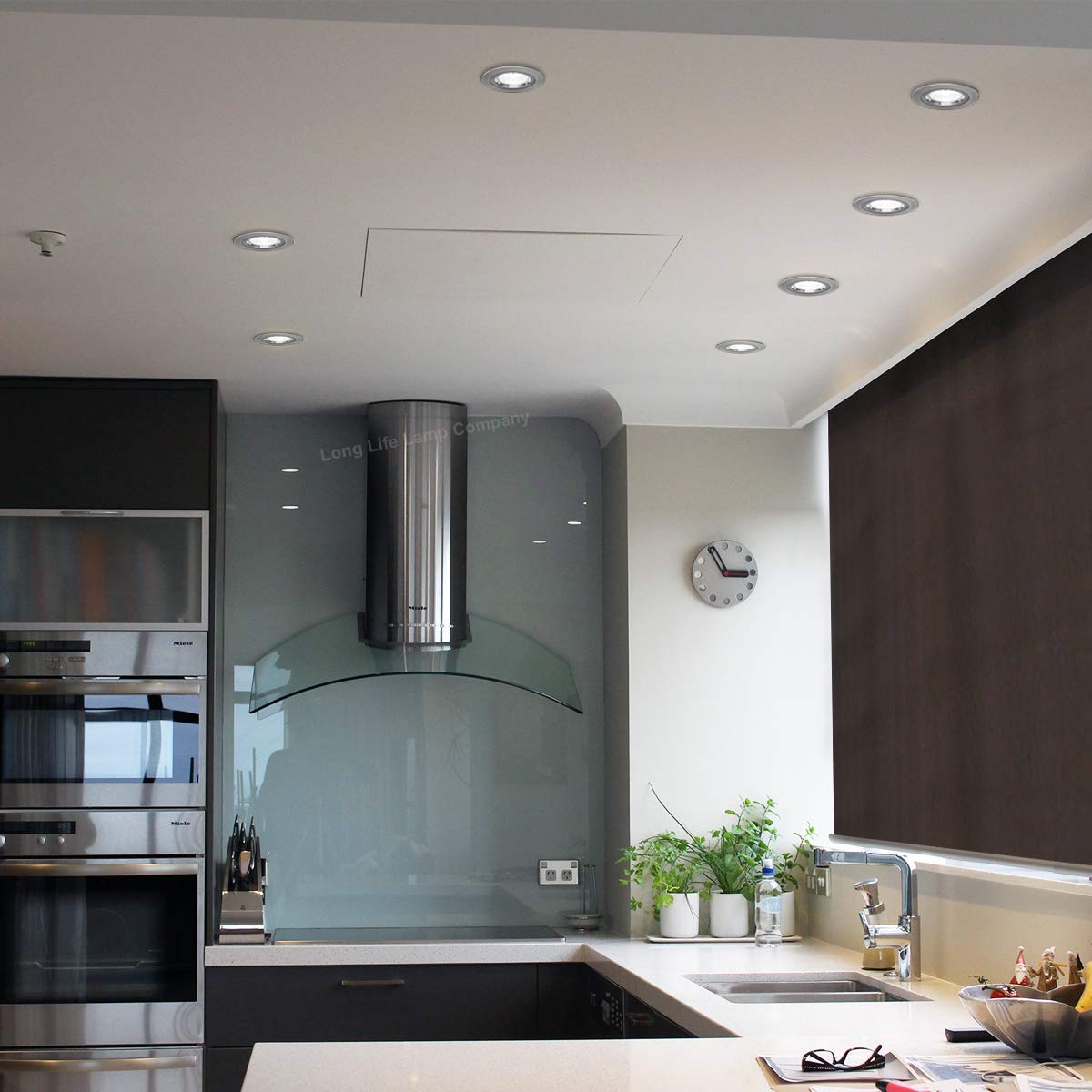4w 5w 6w Brushed Chrome Adjustable LED Fire Rated Downlight - Energy Light Bulbs - Free delivery on all orders