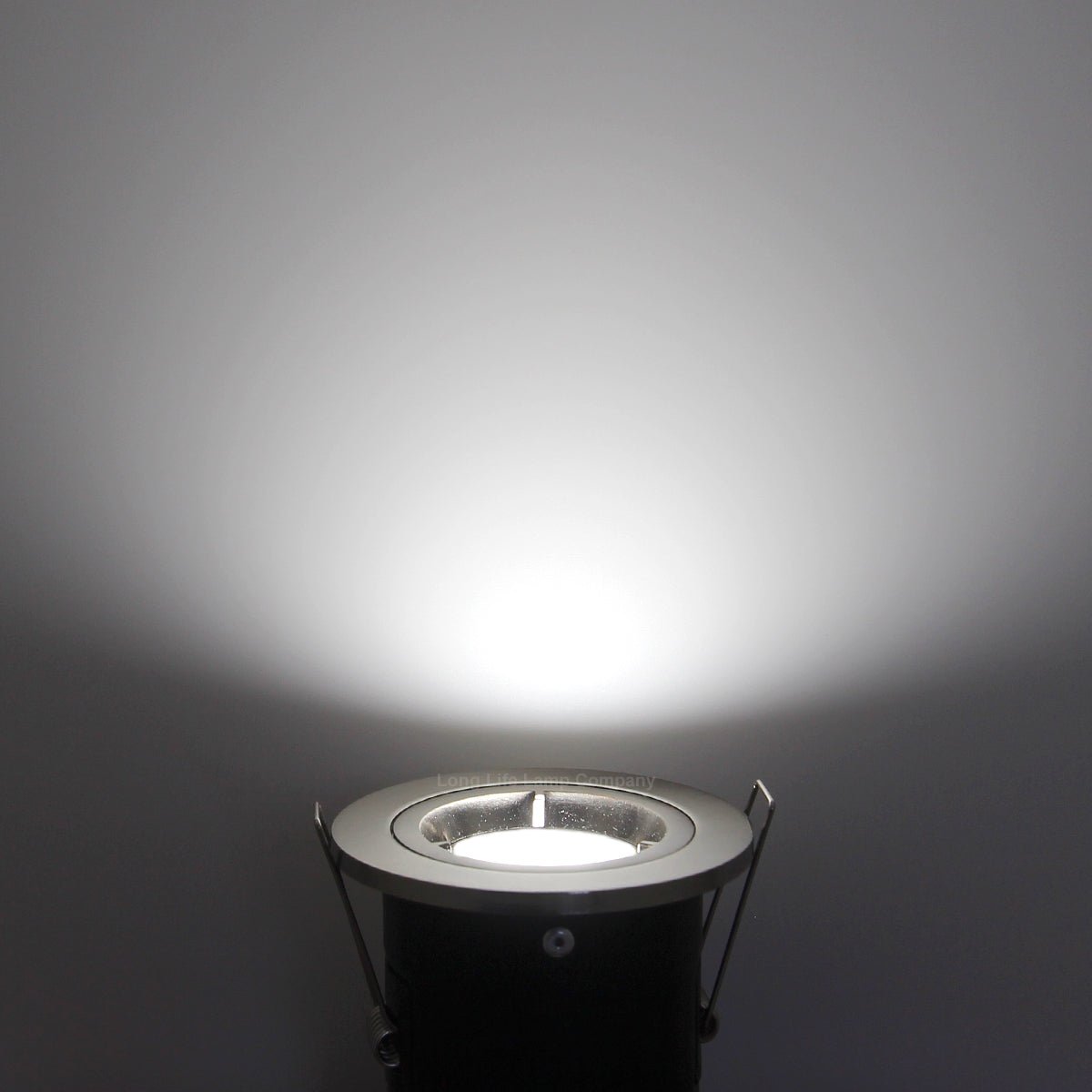 4w 5w 6w Brushed Chrome Fixed LED Fire Rated Downlight - Energy Light Bulbs - Free delivery on all orders