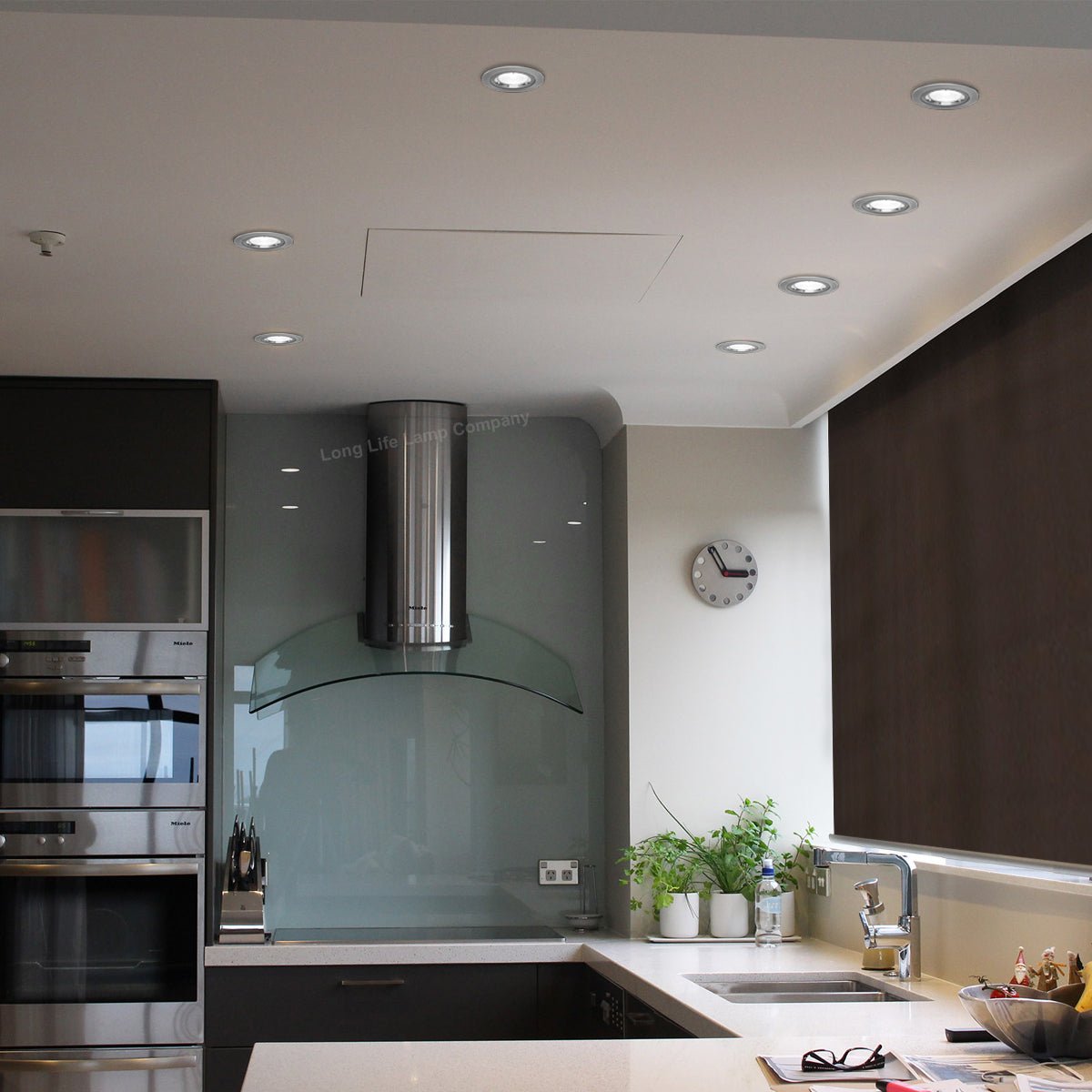Brushed Chrome Fire Rated Ceiling Spotlight for Indoor Use