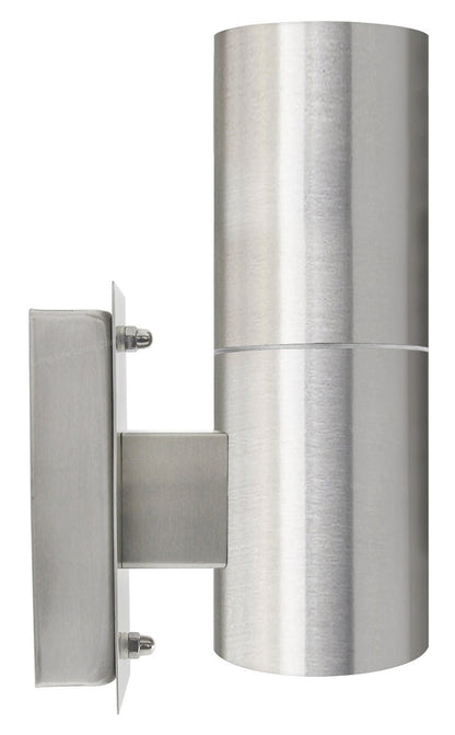 4W 5W 6W LED Single Brushed Stainless Steel Wall Light with GU10 - Energy Light Bulbs - Free delivery on all orders
