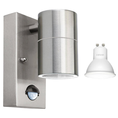 4w, 5w, 6w Outdoor Down Wall Light IP44 with PIR Movement Sensor - Energy Light Bulbs - Free delivery on all orders