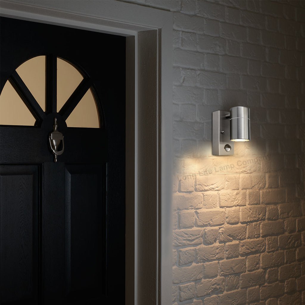 4w, 5w, 6w Outdoor Down Wall Light IP44 with PIR Movement Sensor - Energy Light Bulbs - Free delivery on all orders