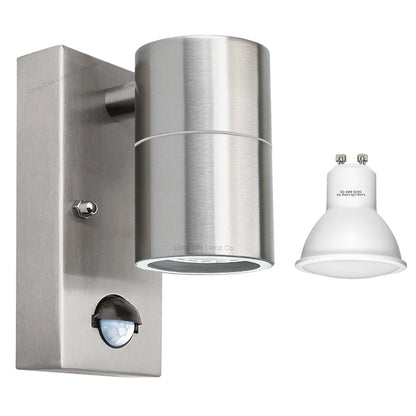 4w, 5w, 6w Outdoor Down Wall Light IP44 with PIR Movement Sensor - Energy Light Bulbs - Free delivery on all orders
