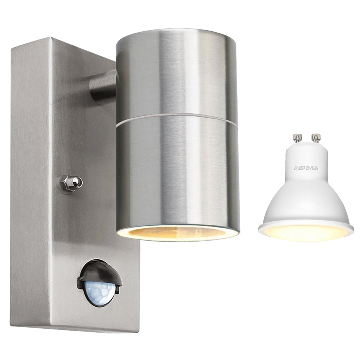 4w, 5w, 6w Outdoor Down Wall Light IP44 with PIR Movement Sensor - Energy Light Bulbs - Free delivery on all orders