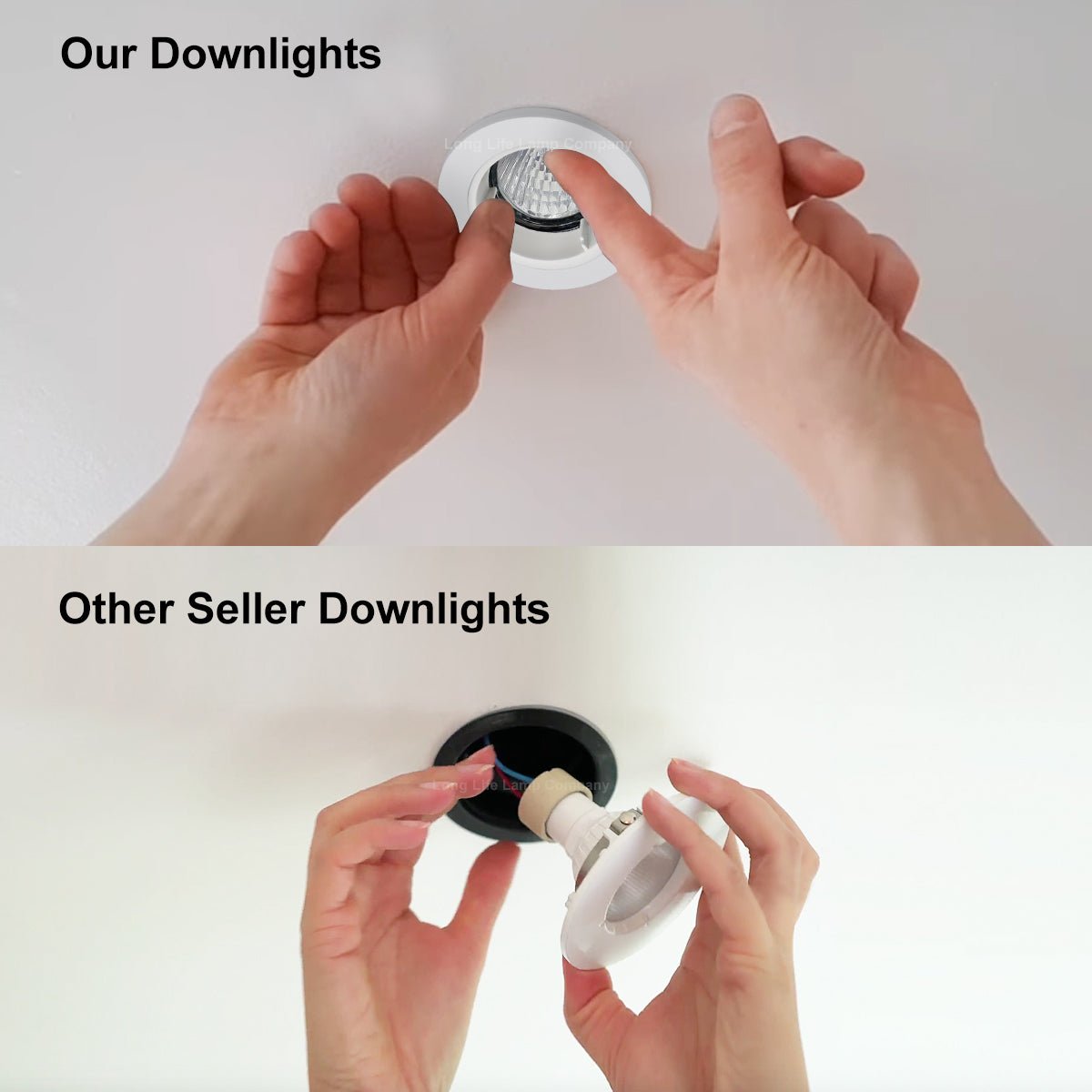 4w 5w 6w White Fixed LED Fire Rated Downlight - Energy Light Bulbs - Free delivery on all orders