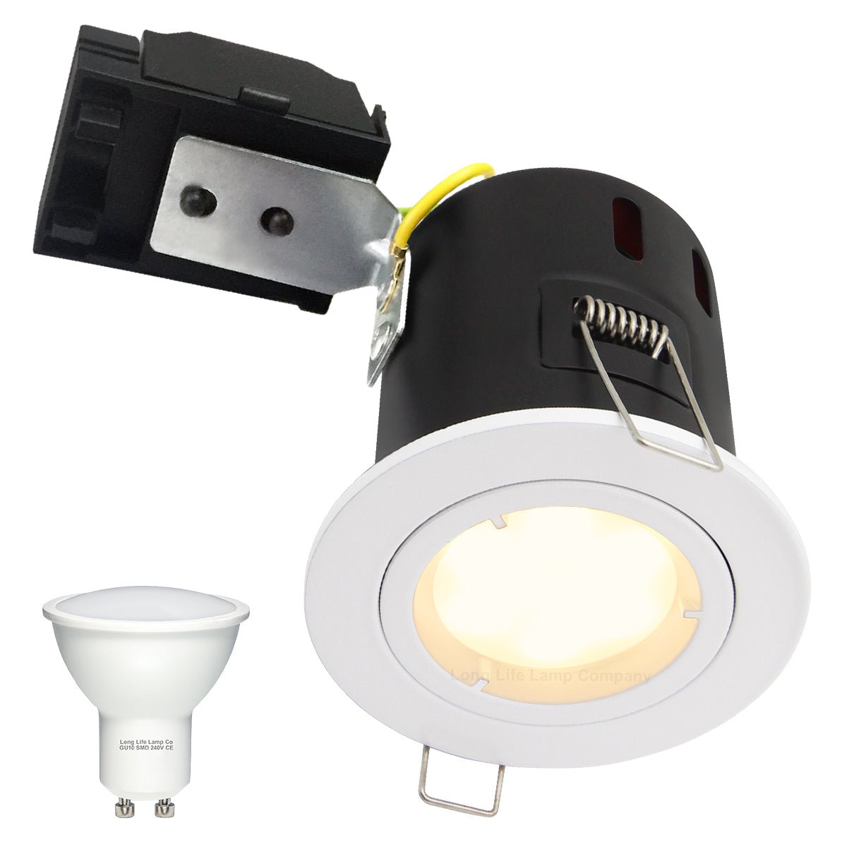 4w 5w 6w White Fixed LED Fire Rated Downlight - Energy Light Bulbs - Free delivery on all orders