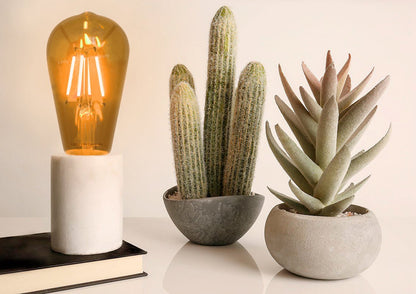4w Amber LED Vintage Filament Light Bulb B22 Clear Glass ST58 - Energy Light Bulbs - Free delivery on all orders