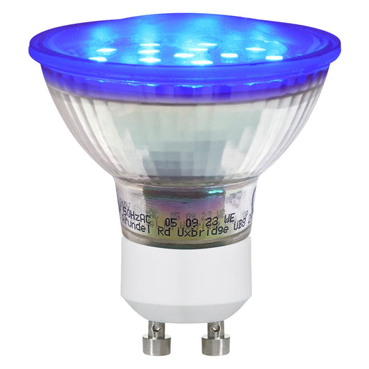 4w Blue GU10 LED Colour Light Bulb - Energy Light Bulbs - Free delivery on all orders